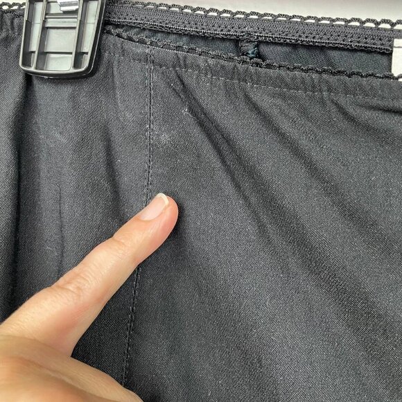 Joseph Ribkoff Pants Womens 12 Cropped Black High Rise Slit Hems Stretch - Picture 12 of 12